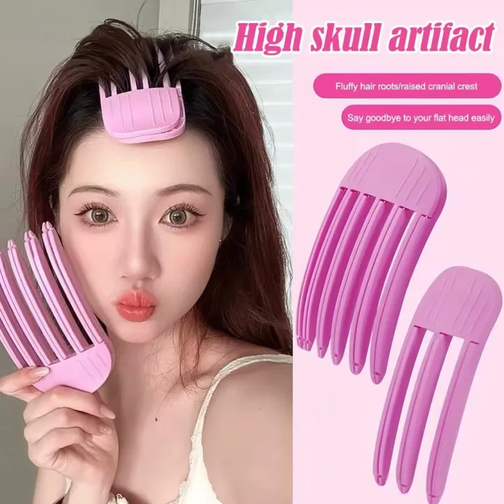 NEW%20%E3%80%90FASHION%E3%80%91%20Wind%20Plastic%20Comb%20High%20Cranial%20Top%20Artifact%20Hair%20Fluffer%20Hair%20Root%20Setting%20Clip%20Lazy%20Hair%20Styling%20Comb%203%20Teeth%206%20Tooth%20Comb%20-%20Image%202