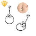 Fashion Women Circle Ball Belly Button Bar Navel Ring Body Piercing Jewelry. 