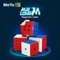 MoYu 3M Magnetic 3x3 Rubik Cube - Professional Mei Long Stickerless 3M Speed Cube with Stand & Screw. 
