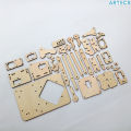 DIY meArm 4DOF Mini Industrial Arduino Robotic Arm (version 1.1) Latest Deluxe Kit laser cut wooden plate frame set meArm robot arm learner kit. 
