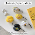 Original For Huawei FreeBuds 4i Trendy cartoons Silicone Earphone Case Cover. 