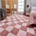 30X30Cm Kids Carpet Foam Puzzle Mat EVA Shaggy Baby Eco Floor Square Stitching Velvet Mat For Living Room Decor Floor Mats 1Pcs. 