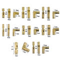 10Pcs copper brass jewelry box hidden invisible concealed barrel hinge. 