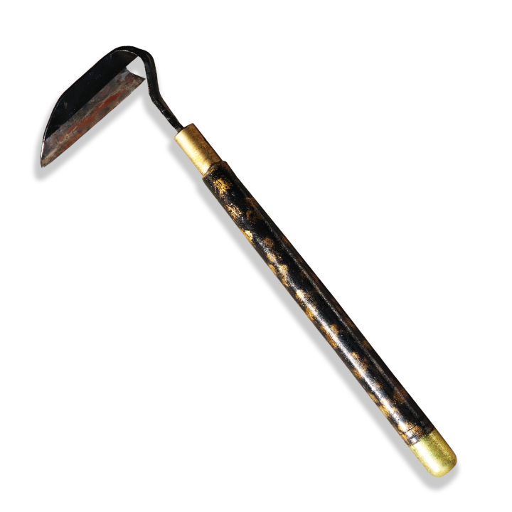 Binette Japonaise Nejiri Gama - Désherbage Précis - Lame Acier, Manche Bois - Fabriqué Au Japon