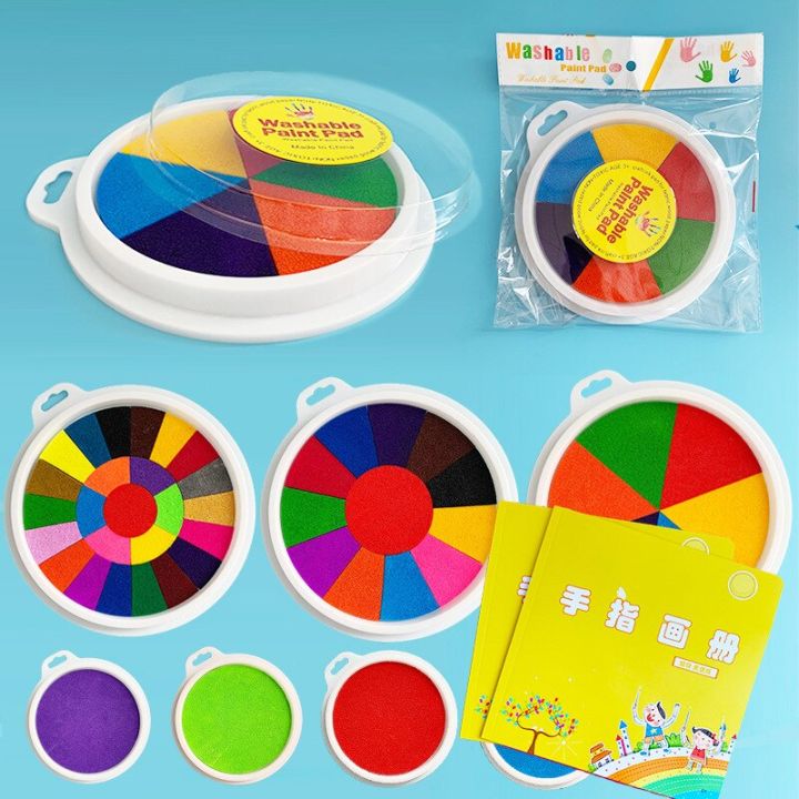 16cm%20Funny%206%20Colors%20Ink%20Pad%20Stamp%20DIY%20Finger%20Painting%20Craft%20Cardmaking%20For%20Kids%20Montessori%20Drawing%200-12%20Months%20Baby%20Toys%20-%20Image%206