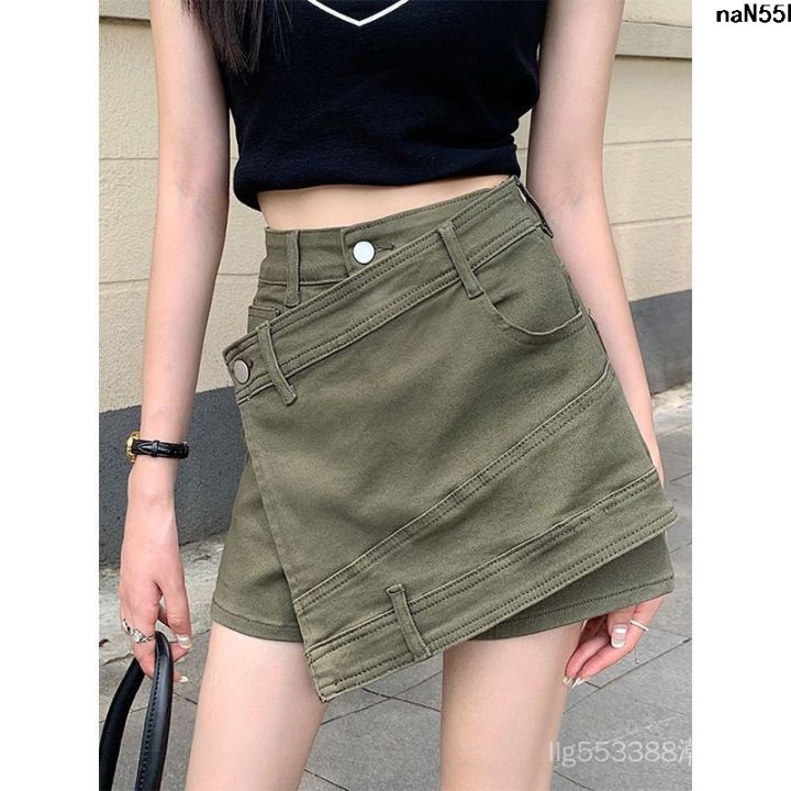 Rule%20Sense%20Shorts%20Hot%20Pants%20Summer%20Design%20High%20Waist%20Stitching%20Skirt%20Not%20Slimming%20New%20Hip%20Style%20Denim%20Hot%20Girl%20Bag%20-%20Image%205