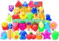 VNAMO Toys, 27-Pack Squishies Party Favors Boys Girls Kids, Mochi Mini Kawaii Squishy Fidget Stress Reliever Anxiety Toys Set, Classroom Prize Bulk Gifts for Christmas Treat Goody Bags. 