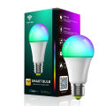 Smart Light Bulb 10W RGB+CCT E27 Dimmable LED Lamp Voice Control Smart Home Bulb Work with A mazon A lexa G oogle Home. 