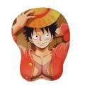 Gaming Wrist 3D One With Mouse Rest Chest Fabric Pad Anime Piece Gel 2Way Male Luffy/Zoro/Ace/Law(Law). 