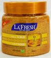 New La Fresh Face & Body Gold Scrub 500ml With Collagen & Vitamin E - UAE. 