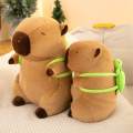 Cartoon Capybara Plush Toy Snuggling Soft Plush Pillow for Birthday Gift 35cm. 