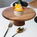 Wood Cake Stand Serving Platter High Pedestal for Cakes Pies Desserts Display and Serve, Centerpieces Birthday Wedding Occassion Use. 
