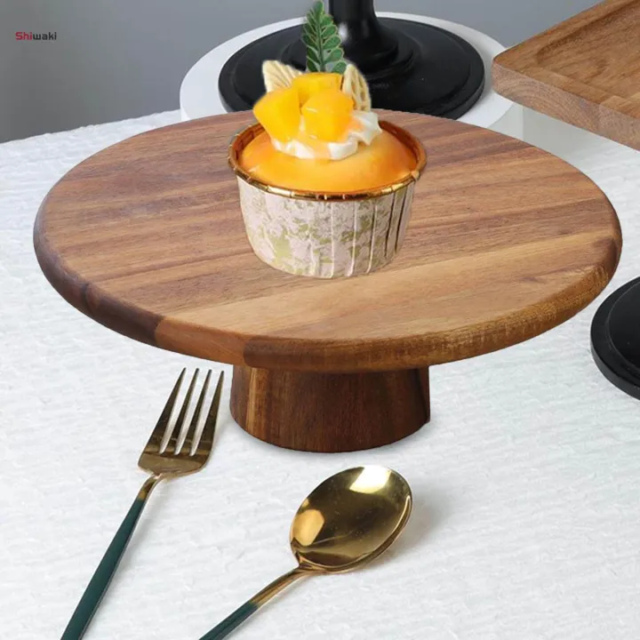 Wood%20Cake%20Stand%20Serving%20Platter%20High%20Pedestal%20for%20Cakes%20Pies%20Desserts%20Display%20and%20Serve,%20Centerpieces%20Birthday%20Wedding%20Occassion%20Use%20-%20Image%204