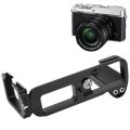 Metal Quick Release Vertical Hand Grip Bracket for Fujifilm X-T30 Mirrorless Camera. 