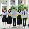 Suit Graduation Shirt Women's Short College Style Thai Summer jk Junior High School Student Uniform High School Student Business Attire Thailand School Uniform. 