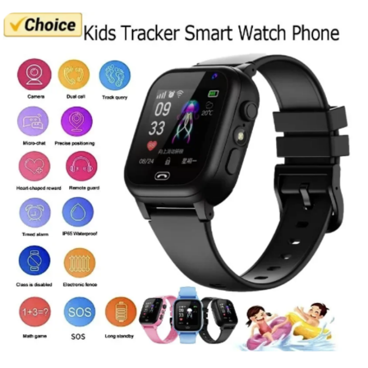Kids 4G Smart Watch SOS GPS Location Video Call Sim Card For Children ...