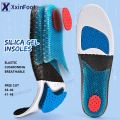 Silicone Gel Insoles Sport Running Insoles for Man Women Shock Absorption arch support Cushion. 