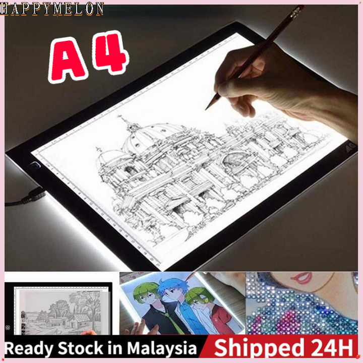 【24H】LED Copy Board Light Pad Drawing Tracing Tablet Copyboard Animation Sketching Stencil Diamond Painting USB A4