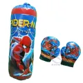 Kids Spiderman Punching Bag With Gloves. 