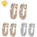 1 Pair Earrings Charm Attractive Ring Shape Dainty Huggie Earrings for Women. 