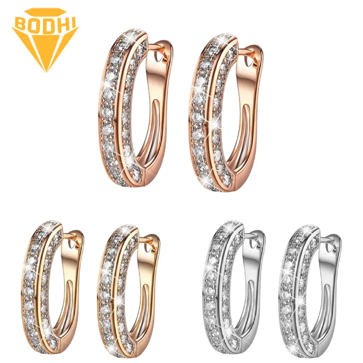 1%20Pair%20Earrings%20Charm%20Attractive%20Ring%20Shape%20Dainty%20Huggie%20Earrings%20for%20Women%20-%20Image%207