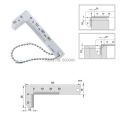 0-15mm Steel Chamfer Gauge Ruler 90 Degree Ruler Right Angle Accuracy Pocket Welding Tool. 