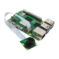 For 5 8MP Night Vision Camera IMX219 Sensor 200° FOV Fisheye MINI Interface with 15cm FFC for RPI Pi5. 