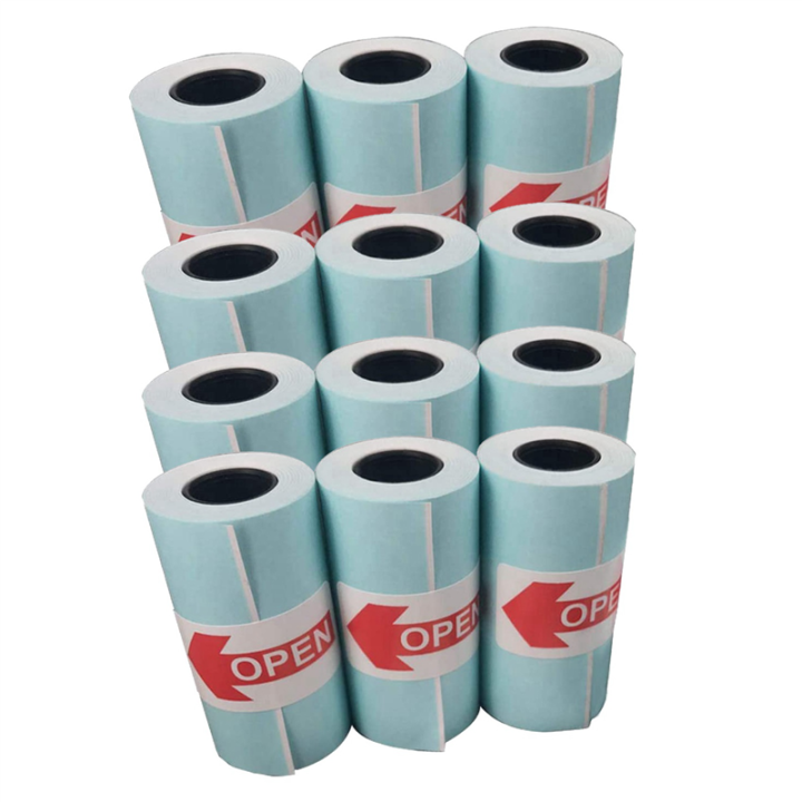 48 Rolls Sticker Thermal Paper 57mm x 30mm Self-Adhesive Thermal ...