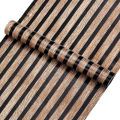 Self Adhesive Waterproof WallcoveringLiving Room Wall Decor 3D Wood Stripes Waterproof Wall Sticker Continuous Retro Wallpaper. 