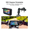 5 Inch Portable Motorcycle Waterproof Display Motorcycle Wireless for Carplay Android Auto GPS Navigation Smart Screen Easy to Use. 