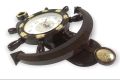 Antique Model Anchor Wall Clock / Easy To Read / Quality & Standard / Teak Color / Battery Operating (1xAA 1.5V). 