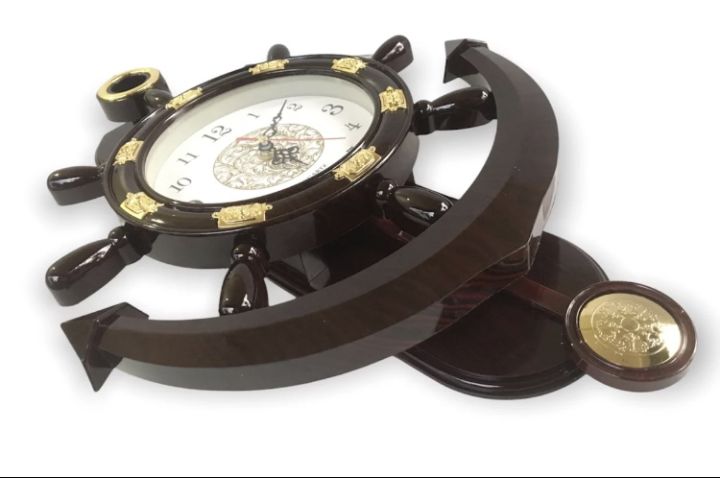 Antique%20Model%20Anchor%20Wall%20Clock%20/%20Easy%20To%20Read%20/%20Quality%20&%20Standard%20/%20Teak%20Color%20/%20Battery%20Operating%20(1xAA%201.5V)%20-%20Image%204