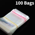 New Clear sealing Flyers 1.5''x 2.5'' Transparent Self Sealing Bags Bundle of 100 Flyers Small Poly OPP Clear Transparent Polythene Bags Plastic Bags Jewelry Gift Packing Self Adhesive Cookie Packing Materials Candy Daraz Flyers. 