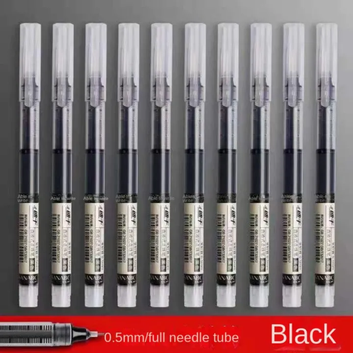 %E3%80%90Flash%20sale%E3%80%91%2012Pcs/set%20Gel%20Ink%20Pen%20Straight%20Rollerball%20Gel%20Pen%20Large%20Capacity%20Stationery%20Quick%20Drying%20Ballpoint%20Pen%20Black/Red/blue%20Ink%200.5mm%20Quick%20Drying%20Roller%20Ball%20Pens%20Student%20-%20Image%207