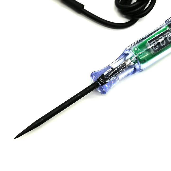 Tester Circuito Auto 12V/24V Con Display LCD – Sonda Lunga, Rileva Cortocircuiti E Polarità, Per Diagnostica Elettrica Veicoli
