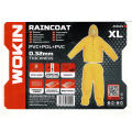 Rain Coat 100% Water Proof  Size: Extra Large (PVC+POL+PVC) Reenforced Lining WOKIN Brand 453103 Heavy Quality. 