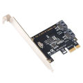 PCIE to SATA Card PCI-E Adapter Converter PCI Express to SATA3.0 Converter 2-Port SATA III 6G Expansion Controller Card Adapter. 