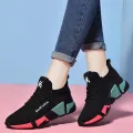 【ZOSR】Trendy Wild Casual Shoes Women's All Year Round Mesh Breathable Flats Sports Anti-Slip Abrasion Resistant Shoes for Work. 