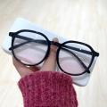 Large Frame Blush Glasses Plastic Frame Cute Girl Makeup-free Glasses Full Frame Eyewear Myopia Frames Goggles. 