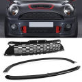 Front Hood Grille Heat Dissipation Weatherproof ABS+PP Front Bumper Grill UV Protection /Set for R55 R56 R57 R58 R59 S JCW. 