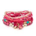 Bohemian Handmade Beads Bracelet Set For Women Summer Colorful Beaded Chain Bangle Girls Boho Jewelry Accessories. 