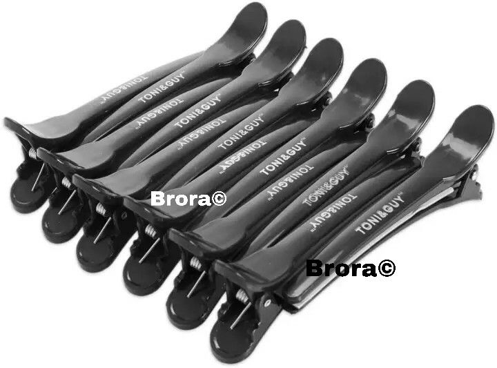 TONI&GUY Professional Soft-Touch Sectioning Clips 12 Pcs