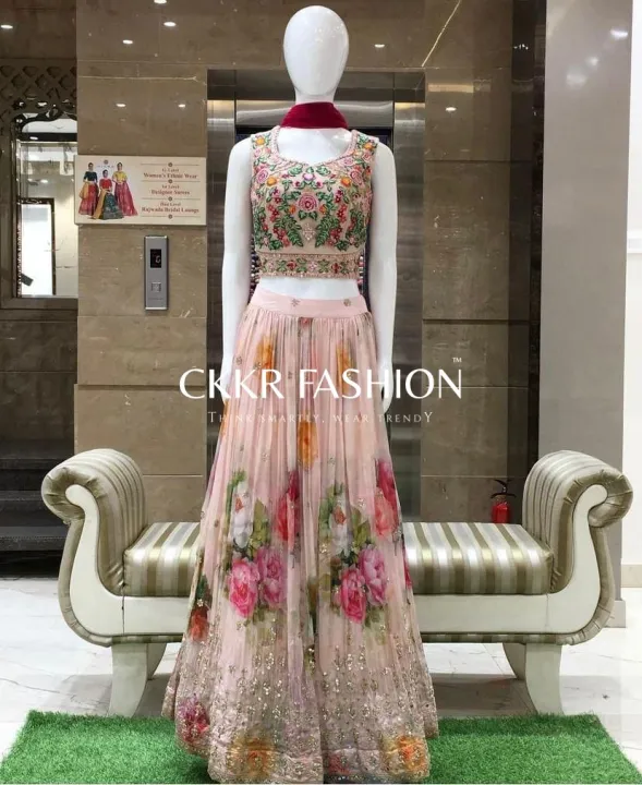 Georgette%20Embroidered%20Lehenga%20-%20Image%204
