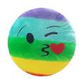 Rainbow Emoji Pillow. 