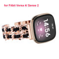 Dressy Bracelet for Fitbit Versa 4/ Sense 2 Smartwatch Band Strap for Fitbit Versa 2/3 Watchband Wristband Rose Gold Link Chain Girlymax Store. 