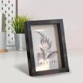 Square Photo Frame Nordic Photo Holder Desktop and Wall Wooden Picture Frame. 