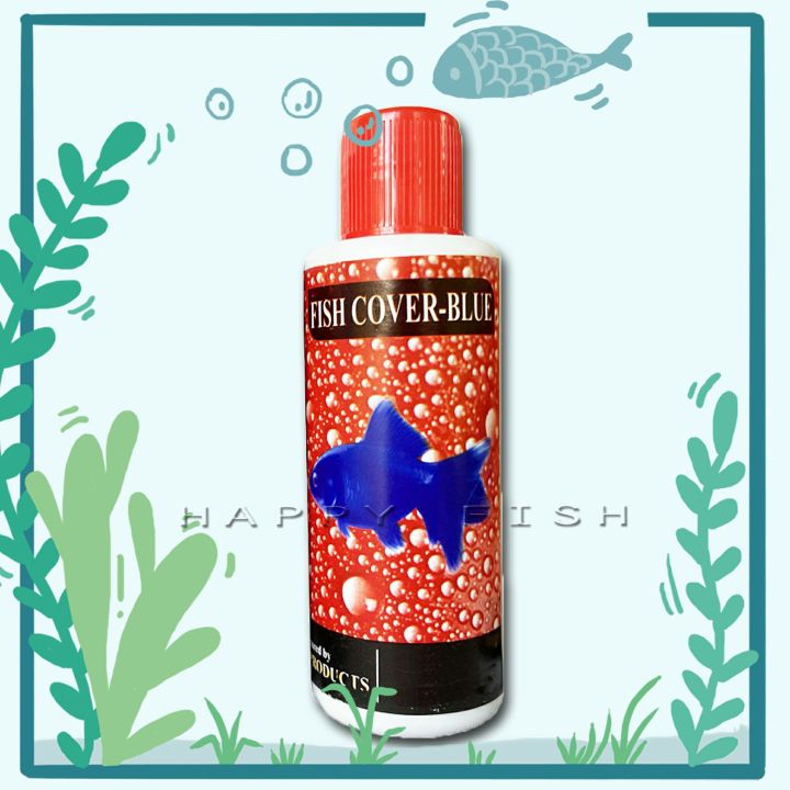 Fish Cover Blue Methylene Blue Fish Blue Aquarium Fish Care 130 ml Happy Fish