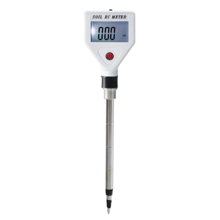 Ec Soil Analyzer Conductivity Test Potted Planting Soil Analyzer Ec Meter Flowers And Agriculture -White