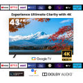 smart google tv 43'. 