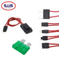 Car ACC 32V take electrical double wire large standard Mini Micro2 lossless switch control fuse box seat extension cord 16AWG. 